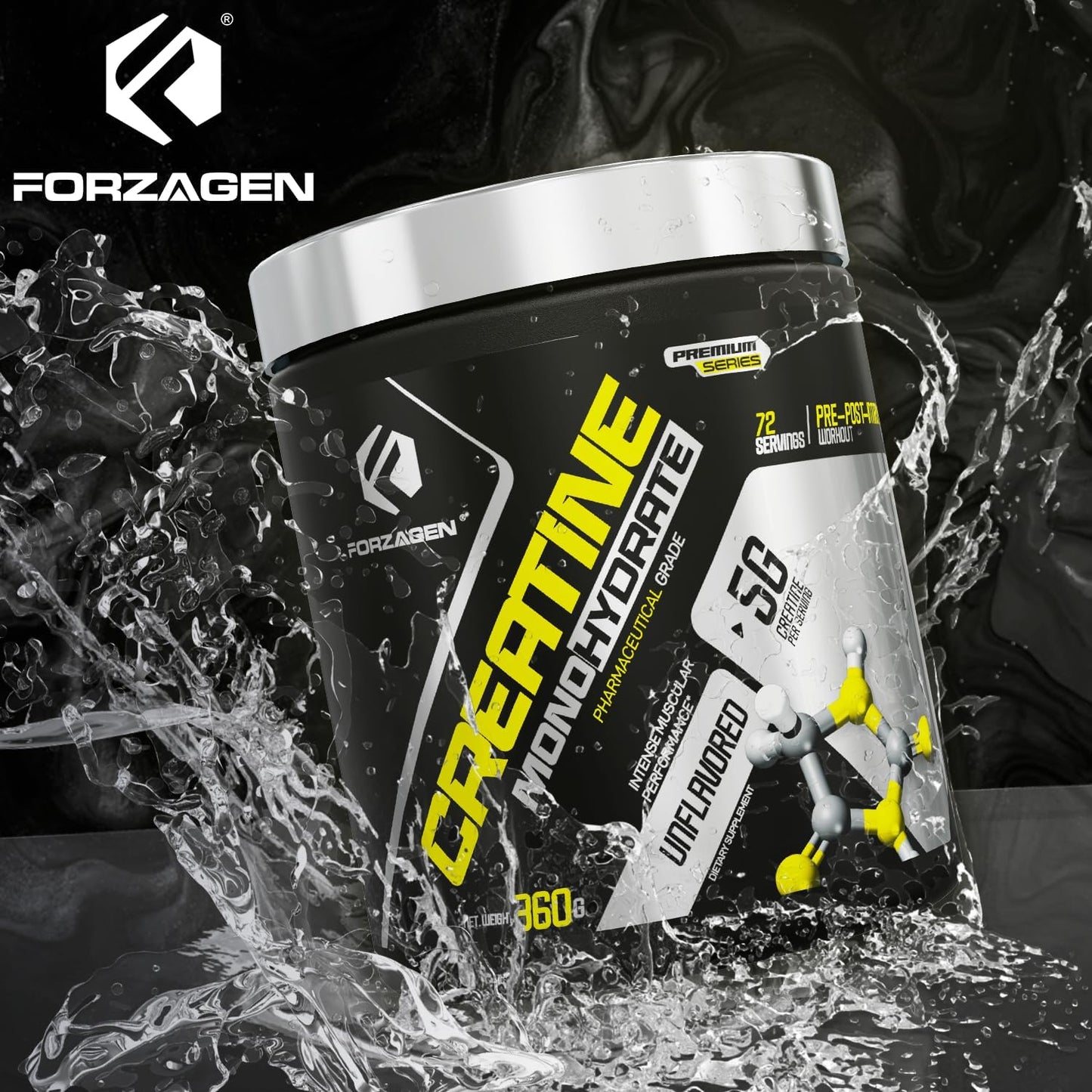 Creatine Monohydrate Powder Unflavored, Micronized Creatine Powder for Muscle Gain for Men & Women, Creatina Monohidratada En Polvo, Creatina Para Aumentar La Masa Muscular - 72 Servings