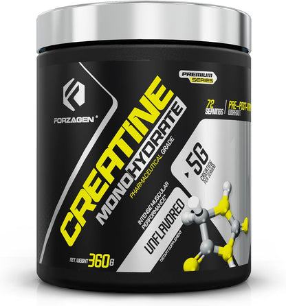 Creatine Monohydrate Powder Unflavored, Micronized Creatine Powder for Muscle Gain for Men & Women, Creatina Monohidratada En Polvo, Creatina Para Aumentar La Masa Muscular - 72 Servings