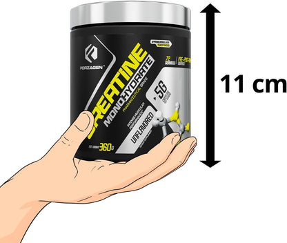 Creatine Monohydrate Powder Unflavored, Micronized Creatine Powder for Muscle Gain for Men & Women, Creatina Monohidratada En Polvo, Creatina Para Aumentar La Masa Muscular - 72 Servings