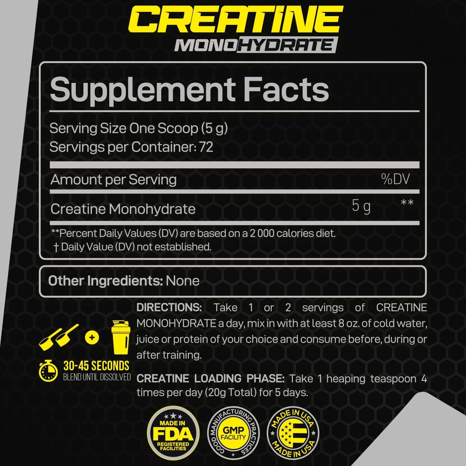 Creatine Monohydrate Powder Unflavored, Micronized Creatine Powder for Muscle Gain for Men & Women, Creatina Monohidratada En Polvo, Creatina Para Aumentar La Masa Muscular - 72 Servings